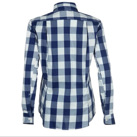 Dolly Varden Women's Rivadavia Shirt Small Blue Checkered Outdoor Clothing - Picture 2 of 11